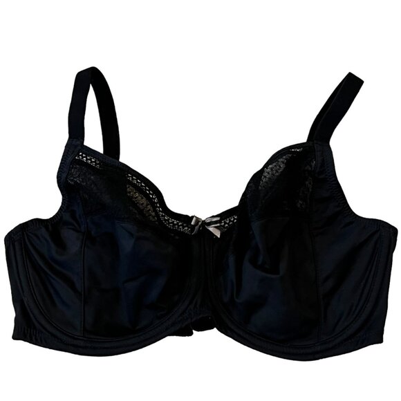 Wacoal Fine Form Full Figure Bra 36DD 855239 Black - Picture 1 of 5